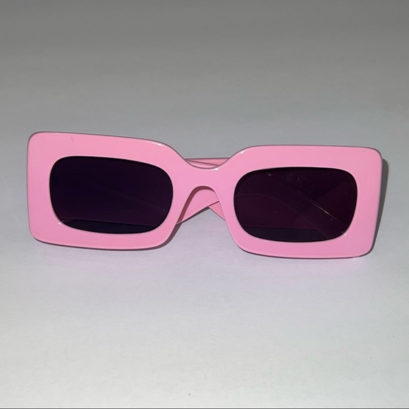 NEW Pink oversized square sunglasses pink glasses - Picture 6 of 9